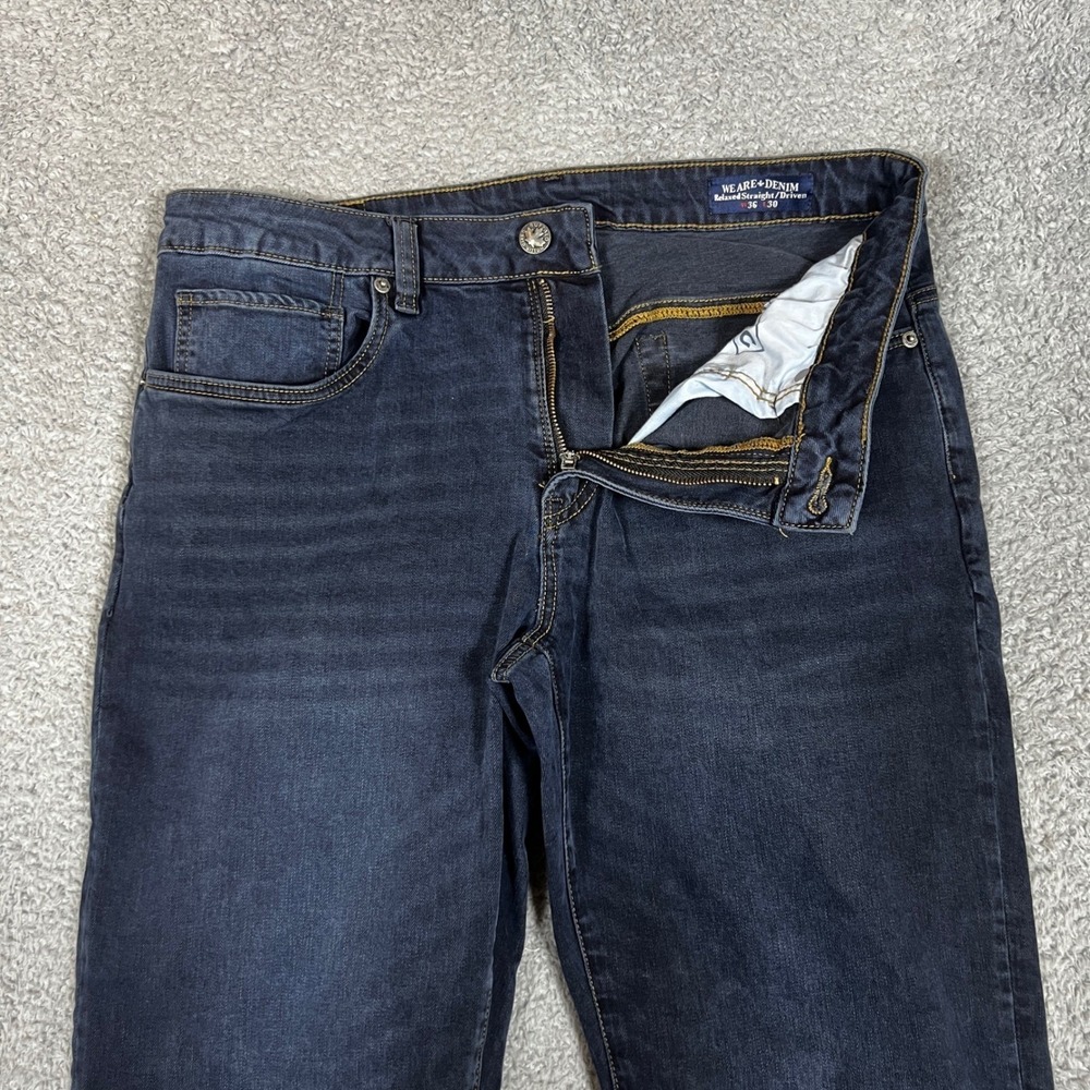 Buffalo David Bitton Jeans‎ Means 36x30 Relaxed Straight Driven Dark Wash Office